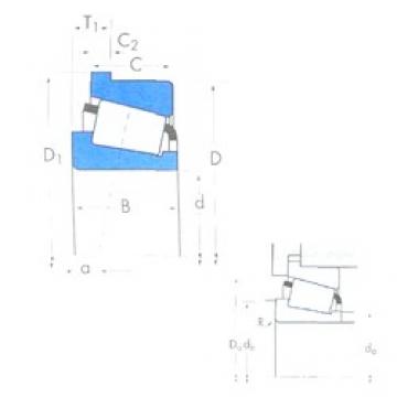 44,45 mm x 71,438 mm x 12,7 mm  Timken LL103049/LL103010B конические роликовые подшипники