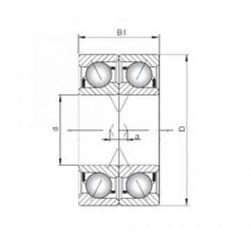 ISO 71901 CDF радиально-упорные шарикоподшипники