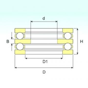 15 mm x 40 mm x 6 mm  ISB 52204 упорные шарикоподшипники