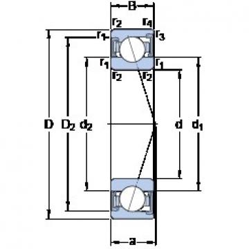 70 mm x 100 mm x 16 mm  SKF S71914 ACD/HCP4A радиально-упорные шарикоподшипники