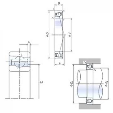 50 mm x 80 mm x 16 mm  NSK 50BNR10H радиально-упорные шарикоподшипники