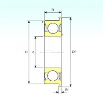 8 mm x 22 mm x 7 mm  ISB F608ZZ радиальные шарикоподшипники