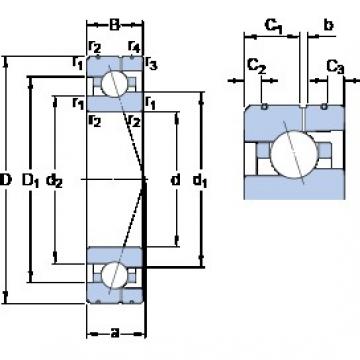 75 mm x 115 mm x 20 mm  SKF 7015 CE/P4AL радиально-упорные шарикоподшипники