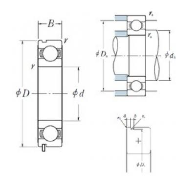 25 mm x 52 mm x 15 mm  NSK 6205N радиальные шарикоподшипники