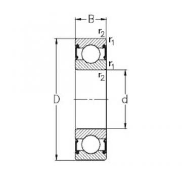 17 mm x 47 mm x 14 mm  NKE 6303-RS2 радиальные шарикоподшипники