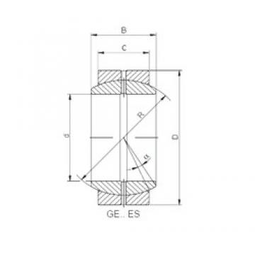 340 mm x 460 mm x 160 mm  ISO GE 340 ES подшипники скольжения