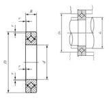 150 mm x 230 mm x 30 mm  IKO CRBC 15030 упорные роликоподшипники