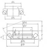 280 mm x 440 mm x 32 mm  KOYO 29356 упорные роликоподшипники