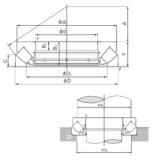 420 mm x 580 mm x 30 mm  NACHI 29284E упорные роликоподшипники