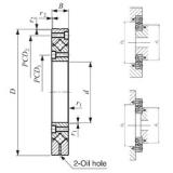 80 mm x 165 mm x 22 mm  IKO CRBF 8022 AD UU упорные роликоподшипники