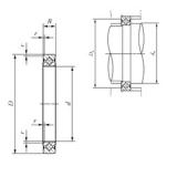 110 mm x 126 mm x 8 mm  IKO CRBS 1108 A UU упорные роликоподшипники