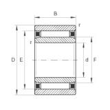 12 mm x 24 mm x 13 mm  INA NAO12X24X13 игольчатые подшипники