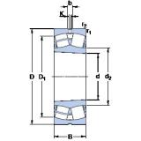 110 mm x 170 mm x 60 mm  SKF 24022 CCK30/W33 сферические роликоподшипники