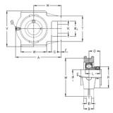 50 mm x 16 mm x 35 mm  NKE RTUE50 подшипниковые узлы