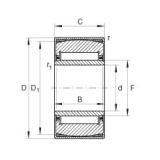 12 mm x 28 mm x 12 mm  INA PNA12/28 игольчатые подшипники