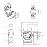 SNR UKT209H подшипниковые узлы