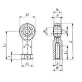 15,875 / mm x 38,10 / mm x 14,27 / mm  IKO PHSB 10 подшипники скольжения