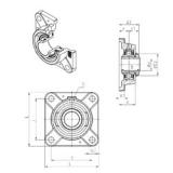 SNR UKFE216H подшипниковые узлы