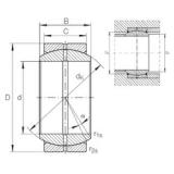 110 mm x 160 mm x 70 mm  INA GE 110 DO подшипники скольжения