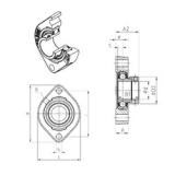 SNR ESFD206 подшипниковые узлы