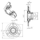 SNR ESPFT205 подшипниковые узлы