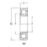 30 mm x 72 mm x 27 mm  FBJ NU2306 цилиндрические роликоподшипники