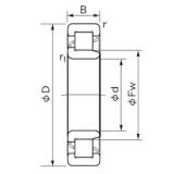 95 mm x 170 mm x 43 mm  NACHI NJ 2219 цилиндрические роликоподшипники