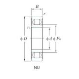 55 mm x 120 mm x 49.2 mm  KOYO NU3311 цилиндрические роликоподшипники