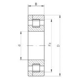 280 mm x 350 mm x 52 mm  ISO NP3856 цилиндрические роликоподшипники