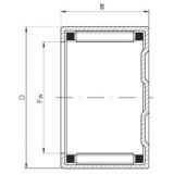 ISO BK354332 цилиндрические роликоподшипники