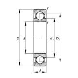 110 mm x 140 mm x 16 mm  FAG 61822-Y радиальные шарикоподшипники