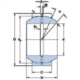 76.2 mm x 130.175 mm x 76.759 mm  SKF GEZH 300 ES подшипники скольжения