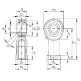 14 mm x 28 mm x 19 mm  INA GIKFR 14 PB подшипники скольжения