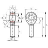 5 mm x 13 mm x 8 mm  INA GAKFL 5 PW подшипники скольжения