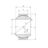 25 mm x 47 mm x 28 mm  ISO GE 025 HCR подшипники скольжения