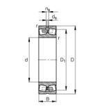 670 mm x 820 mm x 112 mm  FAG 238/670-B-MB сферические роликоподшипники