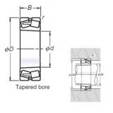 130 mm x 280 mm x 93 mm  NSK TL22326CAKE4 сферические роликоподшипники