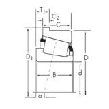 41,275 mm x 80 mm x 22,403 mm  Timken 336/332-B конические роликовые подшипники