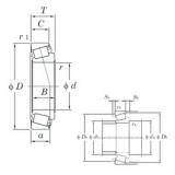 40 mm x 74 mm x 15 mm  KOYO HI-CAP ST4074LFT конические роликовые подшипники