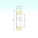 30 mm x 62 mm x 25 mm  ISB 33206 конические роликовые подшипники